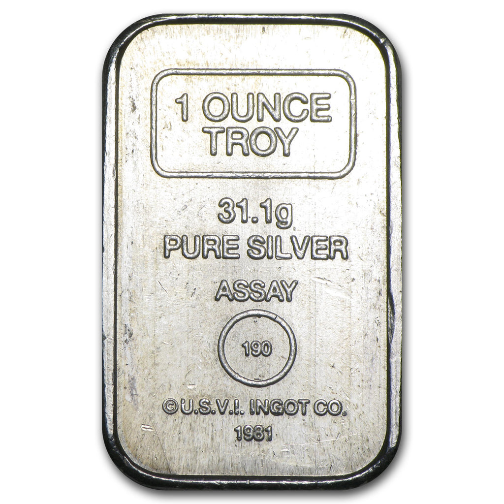 1 oz Silver Bar - A-Mark Brick (Type-2) Reverse
