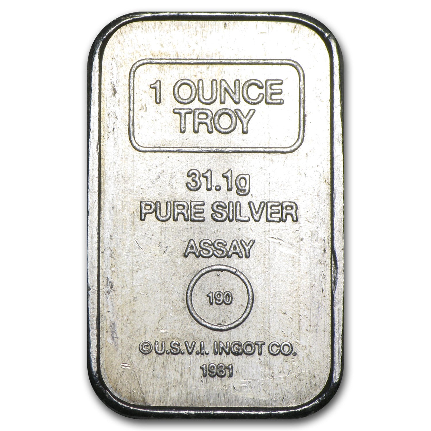 1 oz Silver Bar - A-Mark Brick (Type-2) Reverse