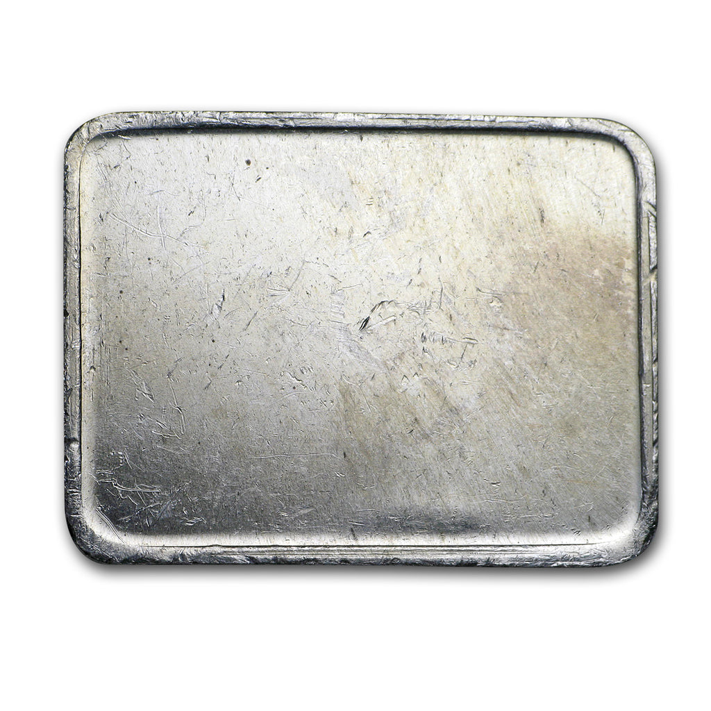 1 oz Silver Bar - Banco Minero Del Peru reverse (blank)