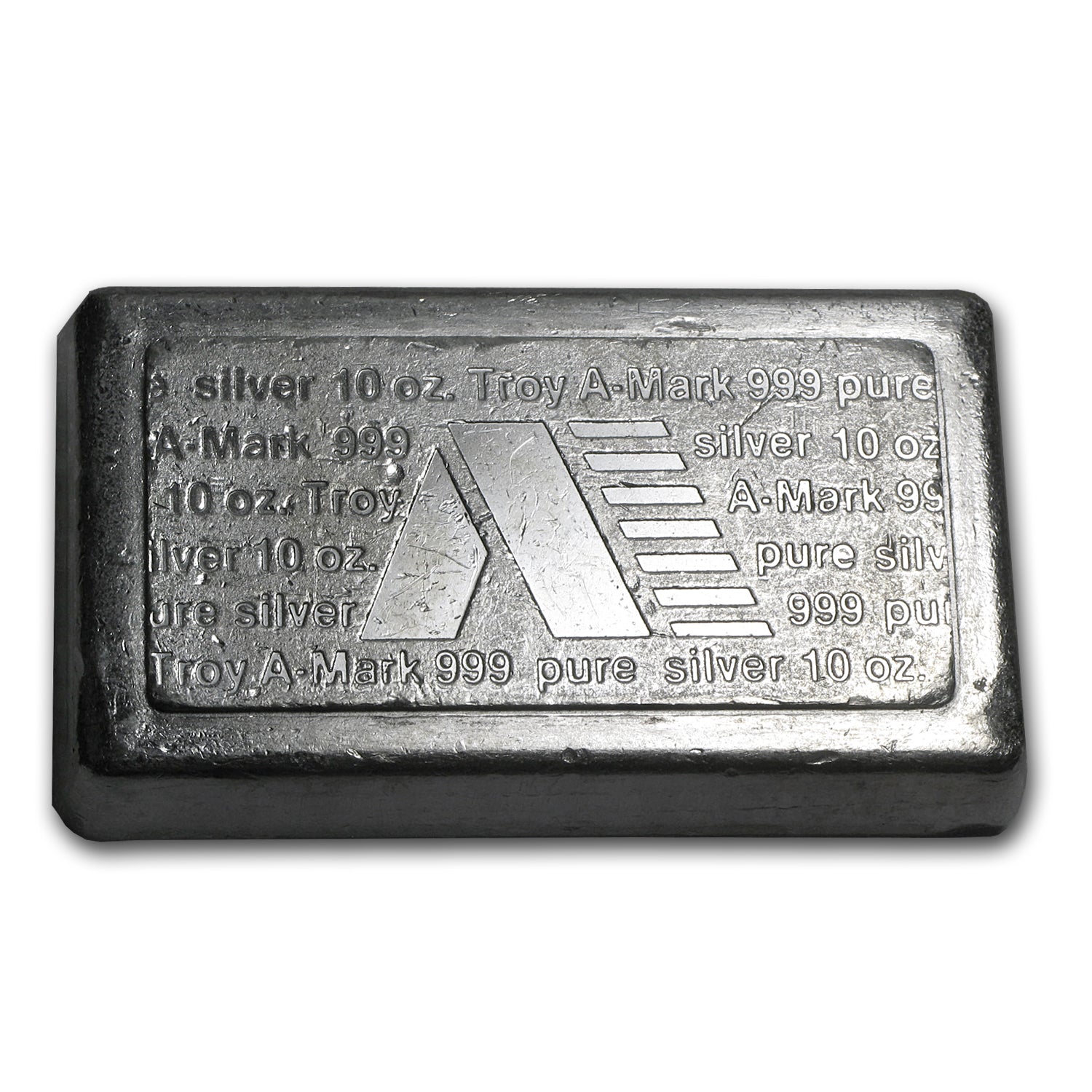 10 oz Silver Bar - A-Mark (Stackable) obverse