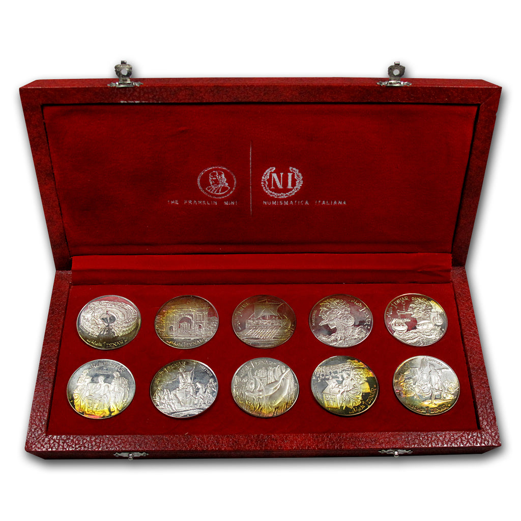 1969 Tunisia Silver 10-Coin Proof Set obverse