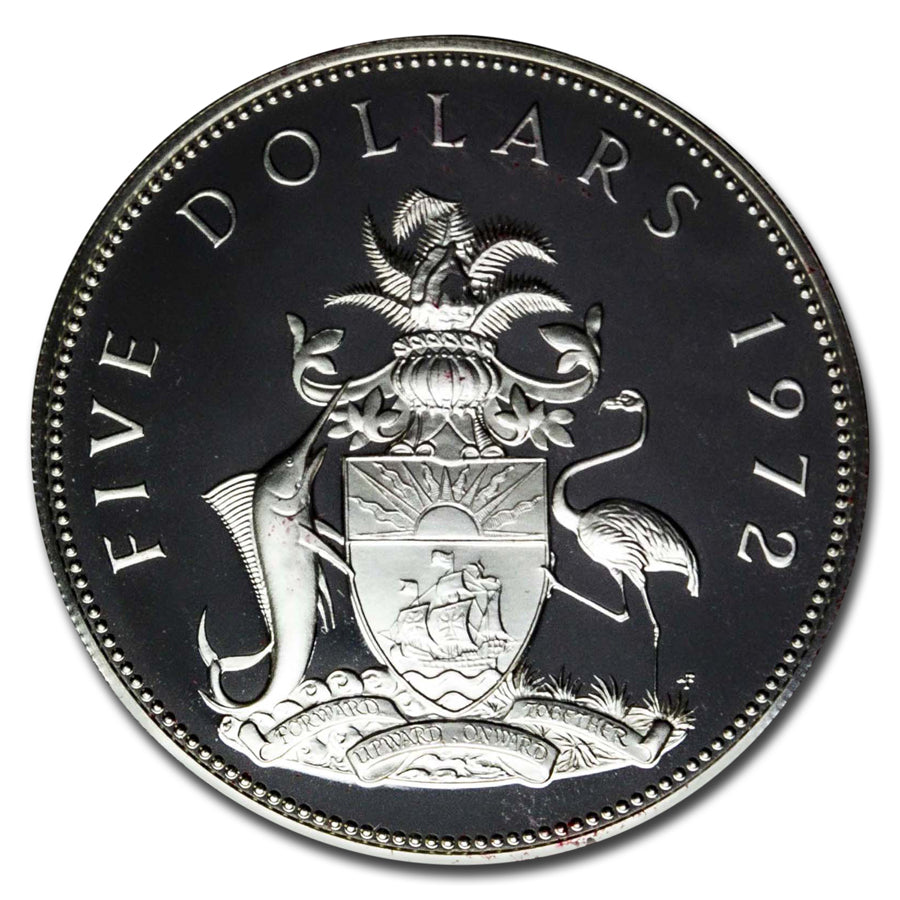 1972 Bahamas 9-Piece Proof Set Reverse
