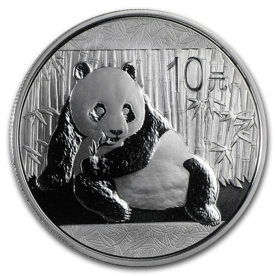 2015 China 1 oz Silver Panda BU (In Capsule)