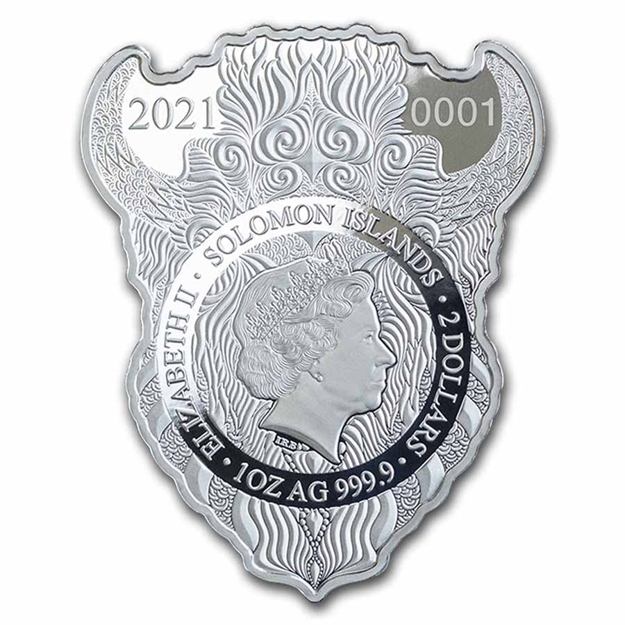 2021 PAMP 1 oz Silver Spirit Animals Bison obverse