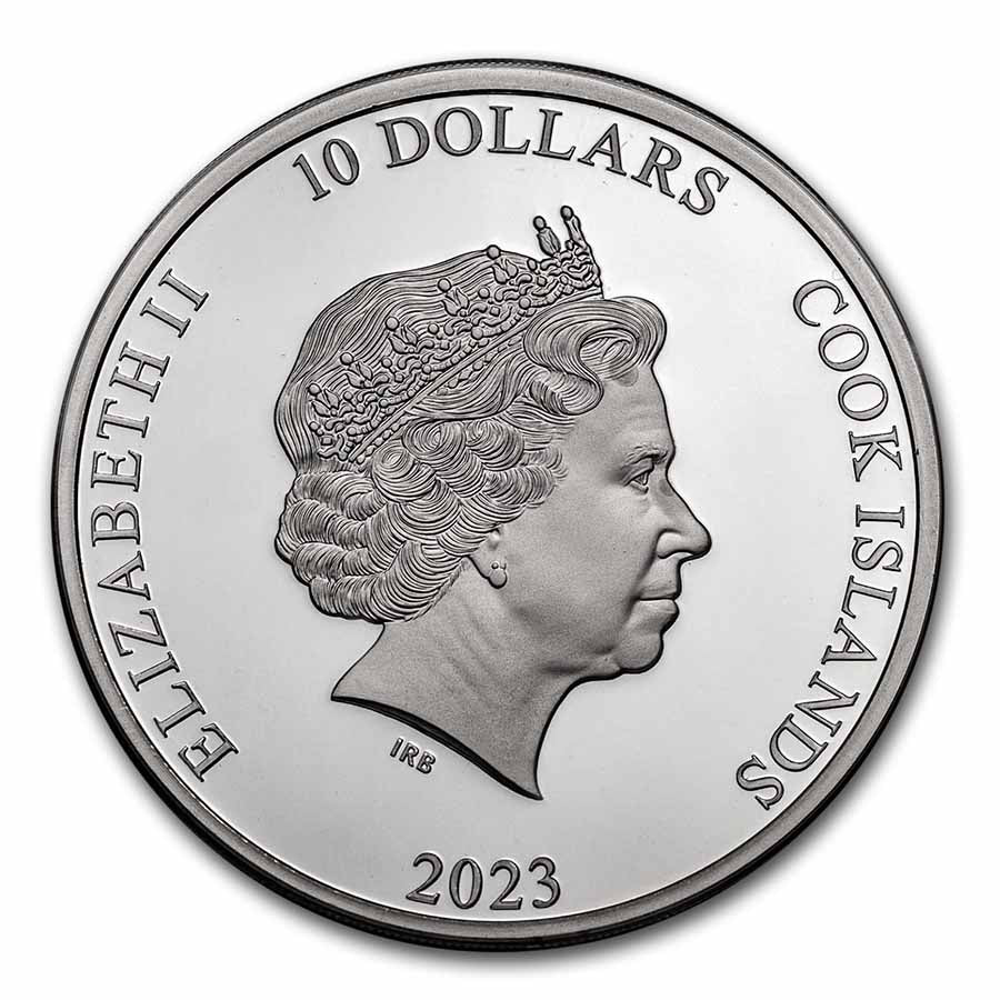 2023 Cook Islands 2 oz Silver Proof Mountains Half Dome reverse