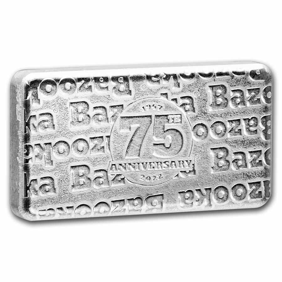 40 gram Silver Wafer BAZOOKA Joe Replica reverse