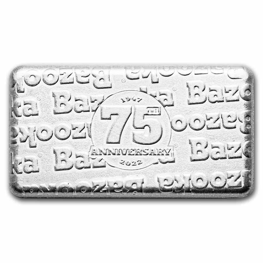 40 gram Silver Wafer BAZOOKA Joe Replica 75th Anniversary in packaging