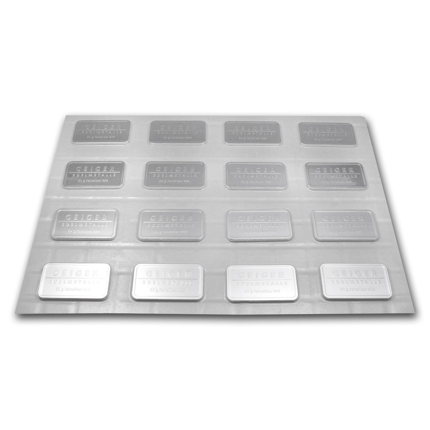 50 gram Silver Bar - Geiger Edelmetalle reverse