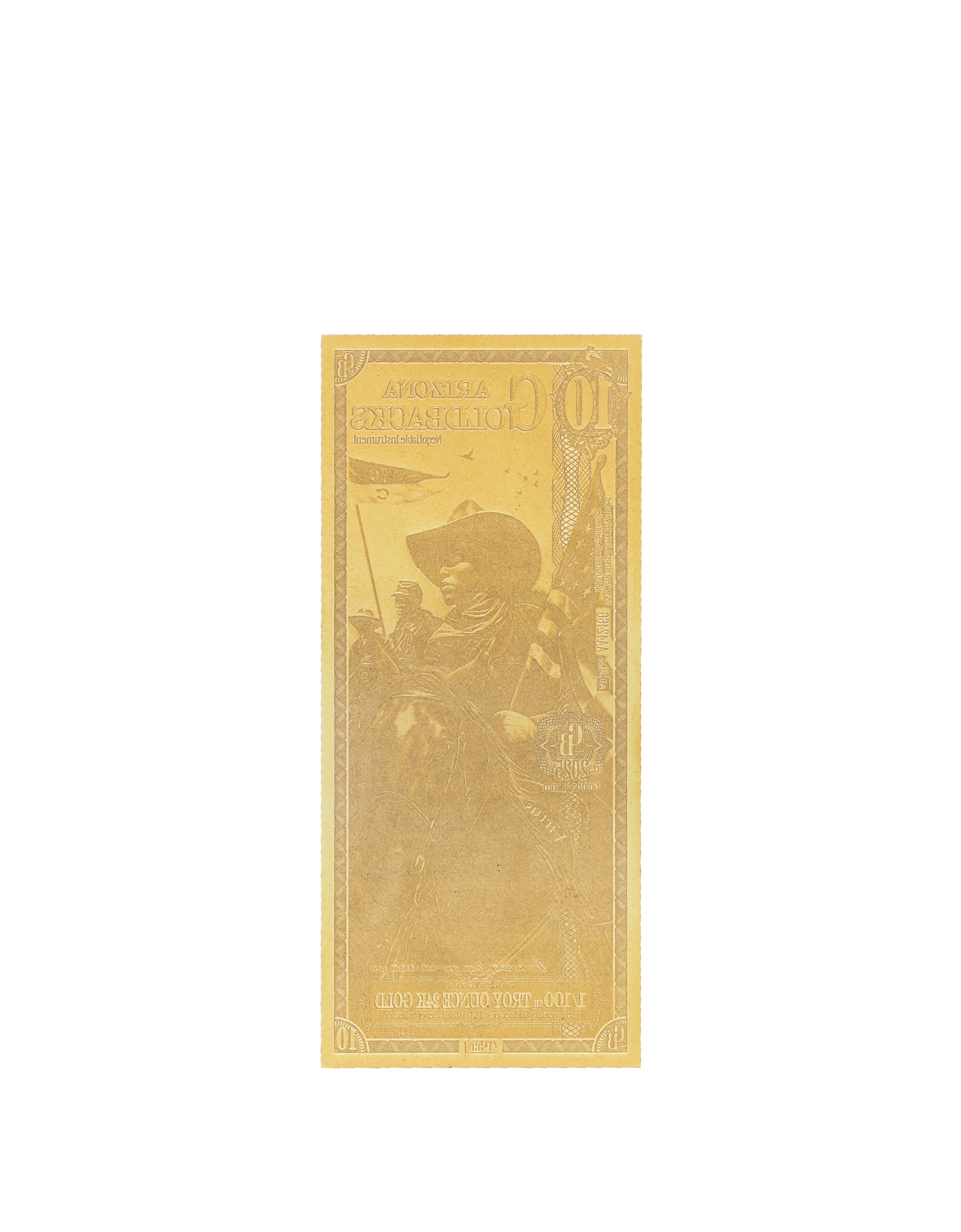 Arizona 10 Goldback — back