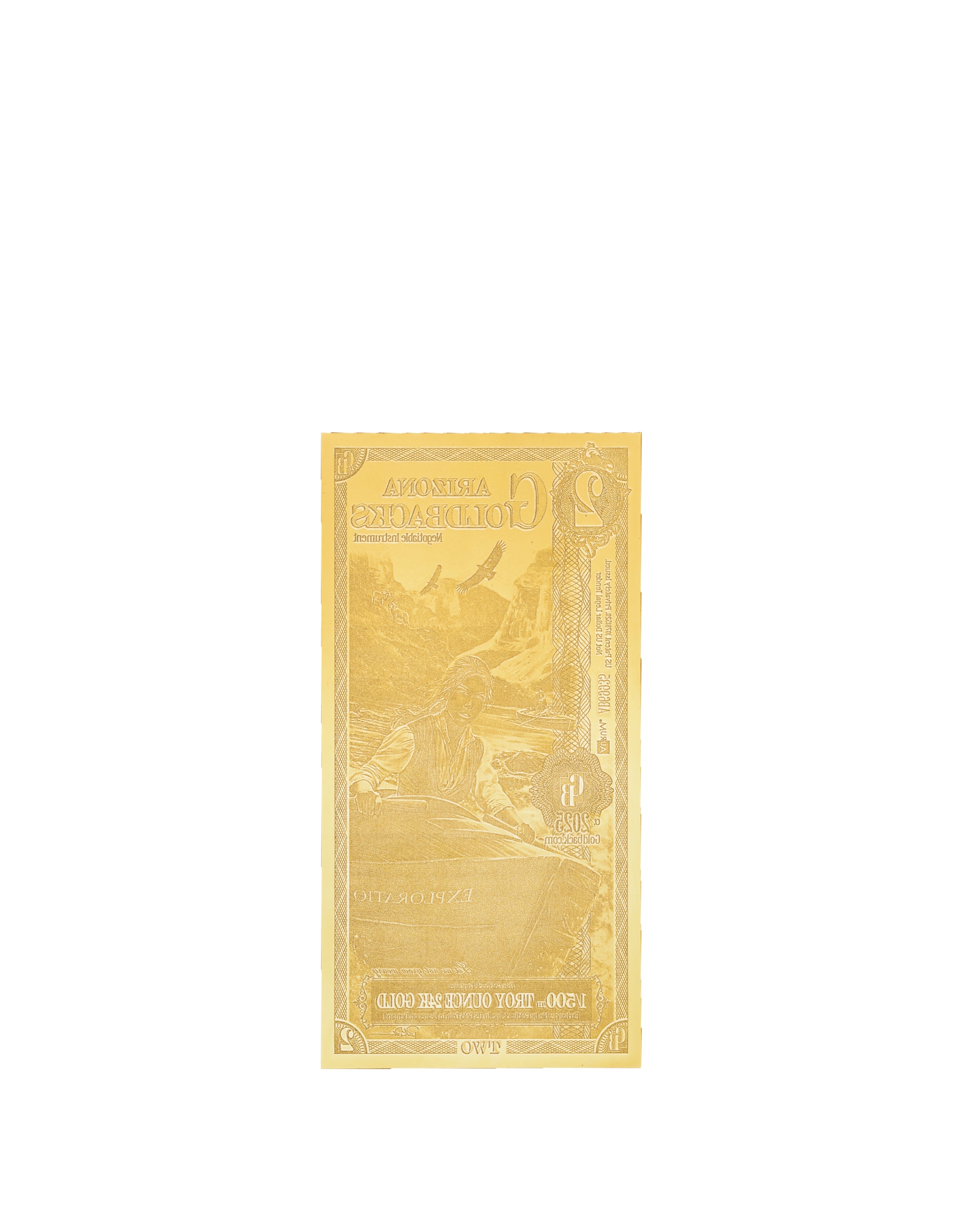 Arizona 2 Goldback — back