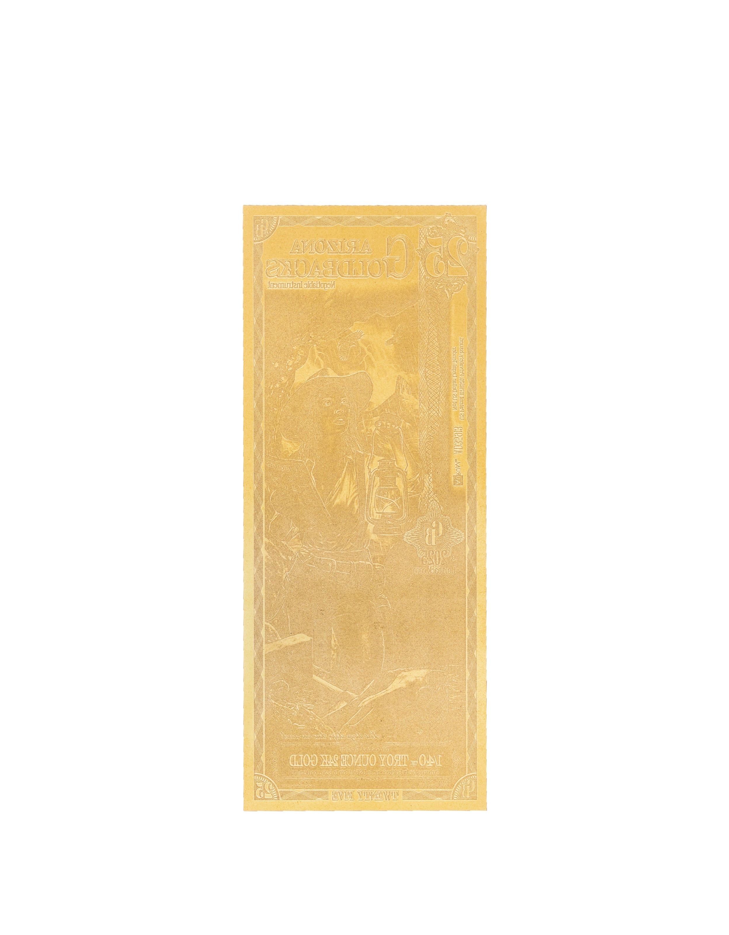 Arizona 25 Goldback — back