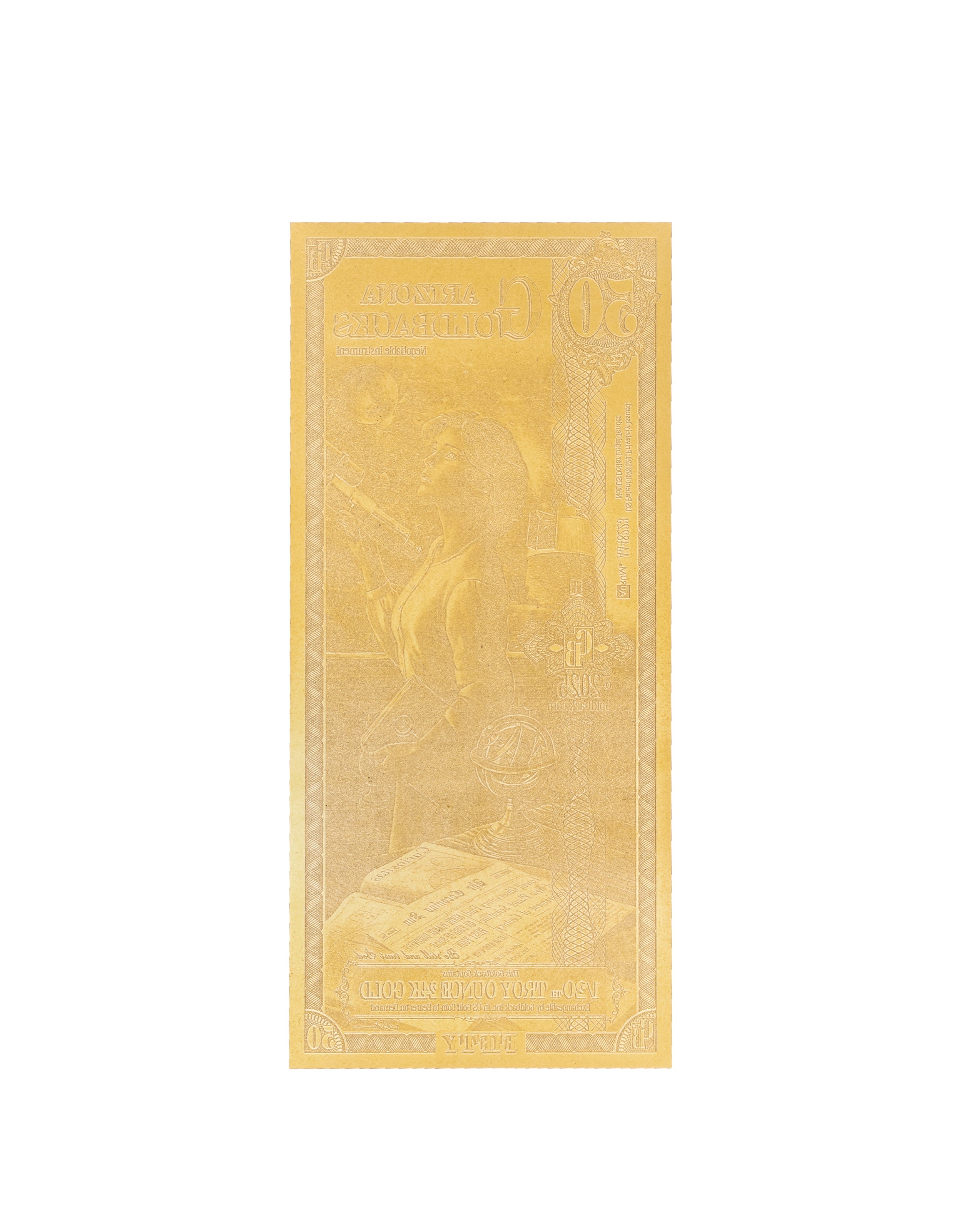 Arizona 50 Goldback — back