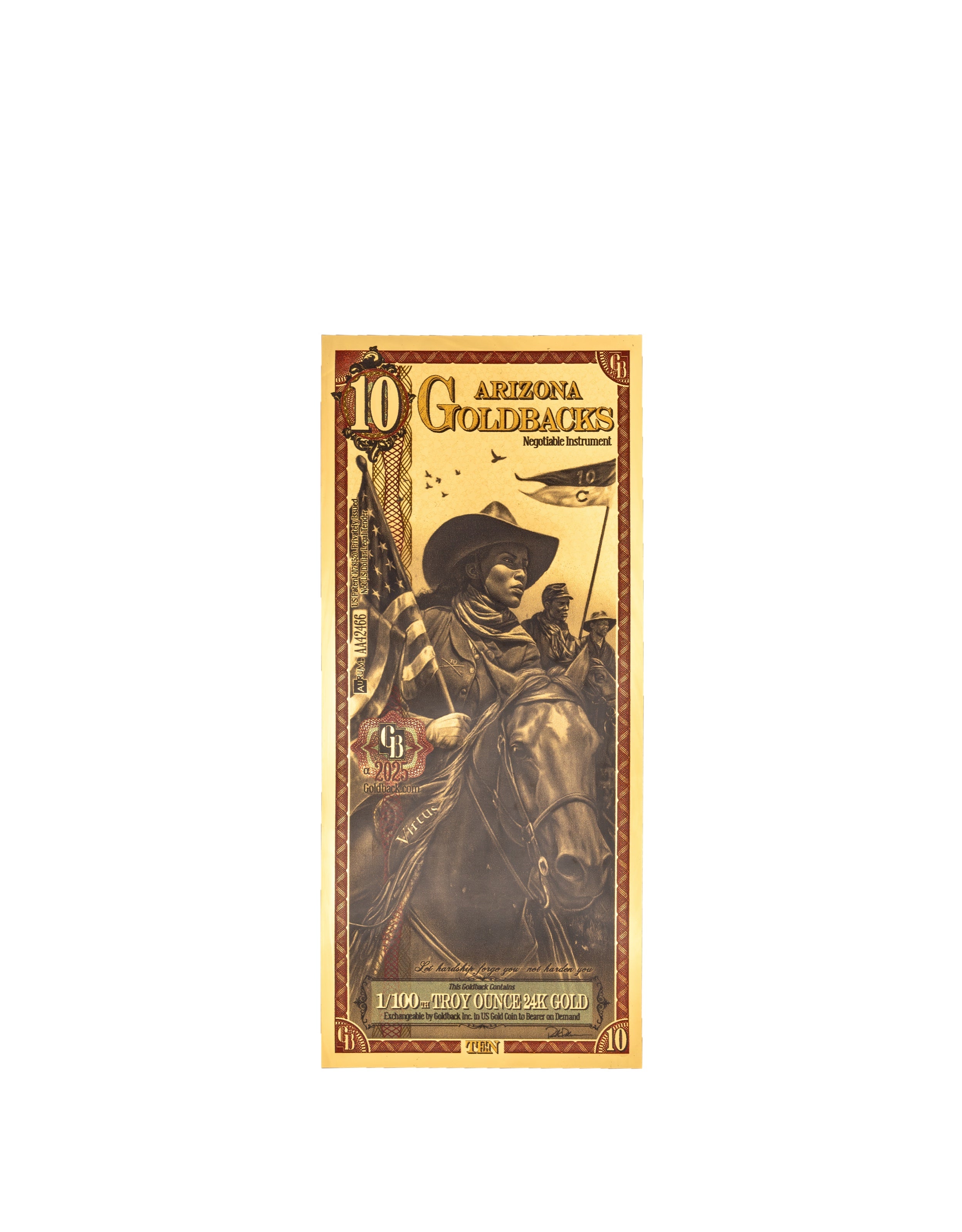 Arizona 10 Goldback — front