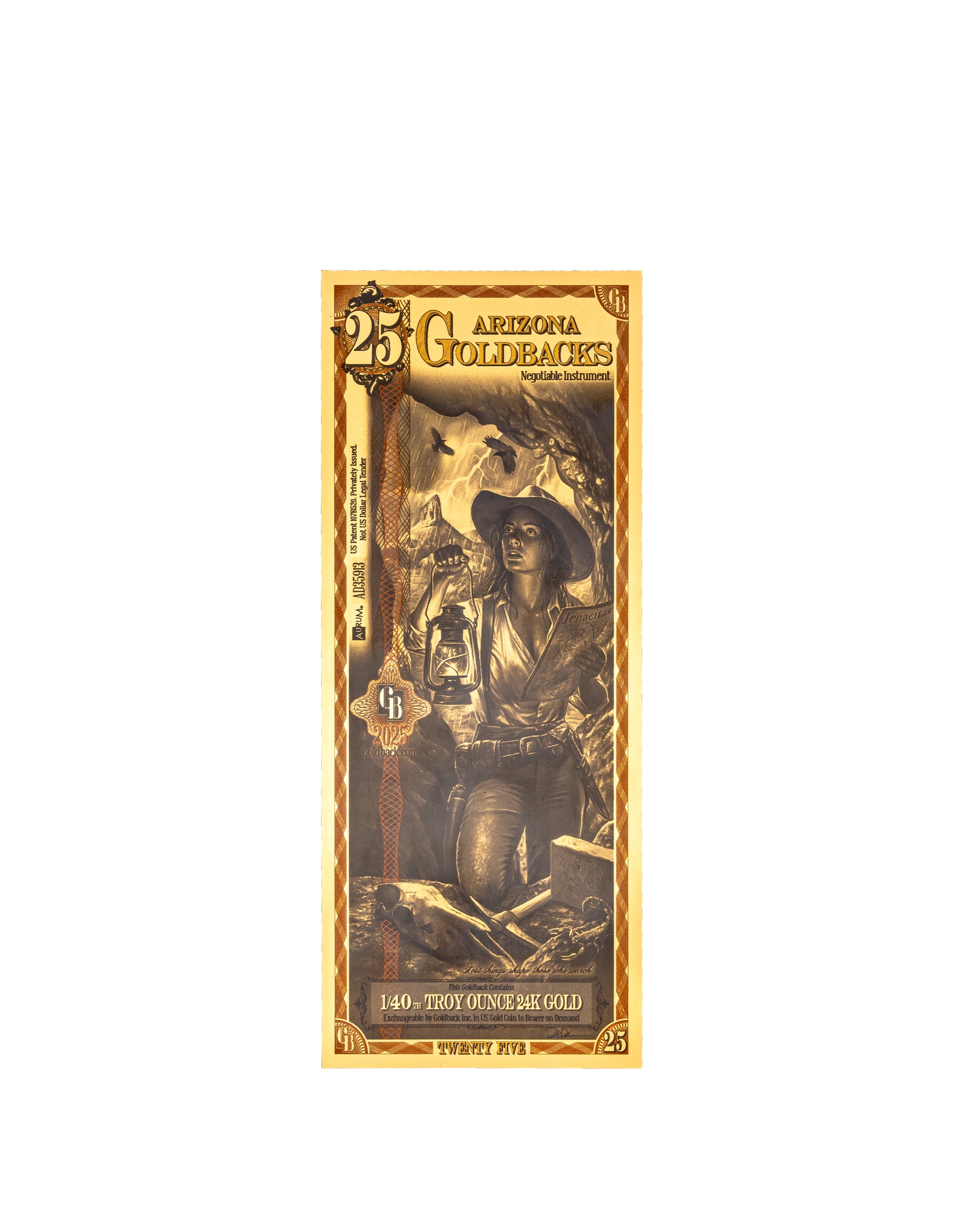 Arizona 25 Goldback — front
