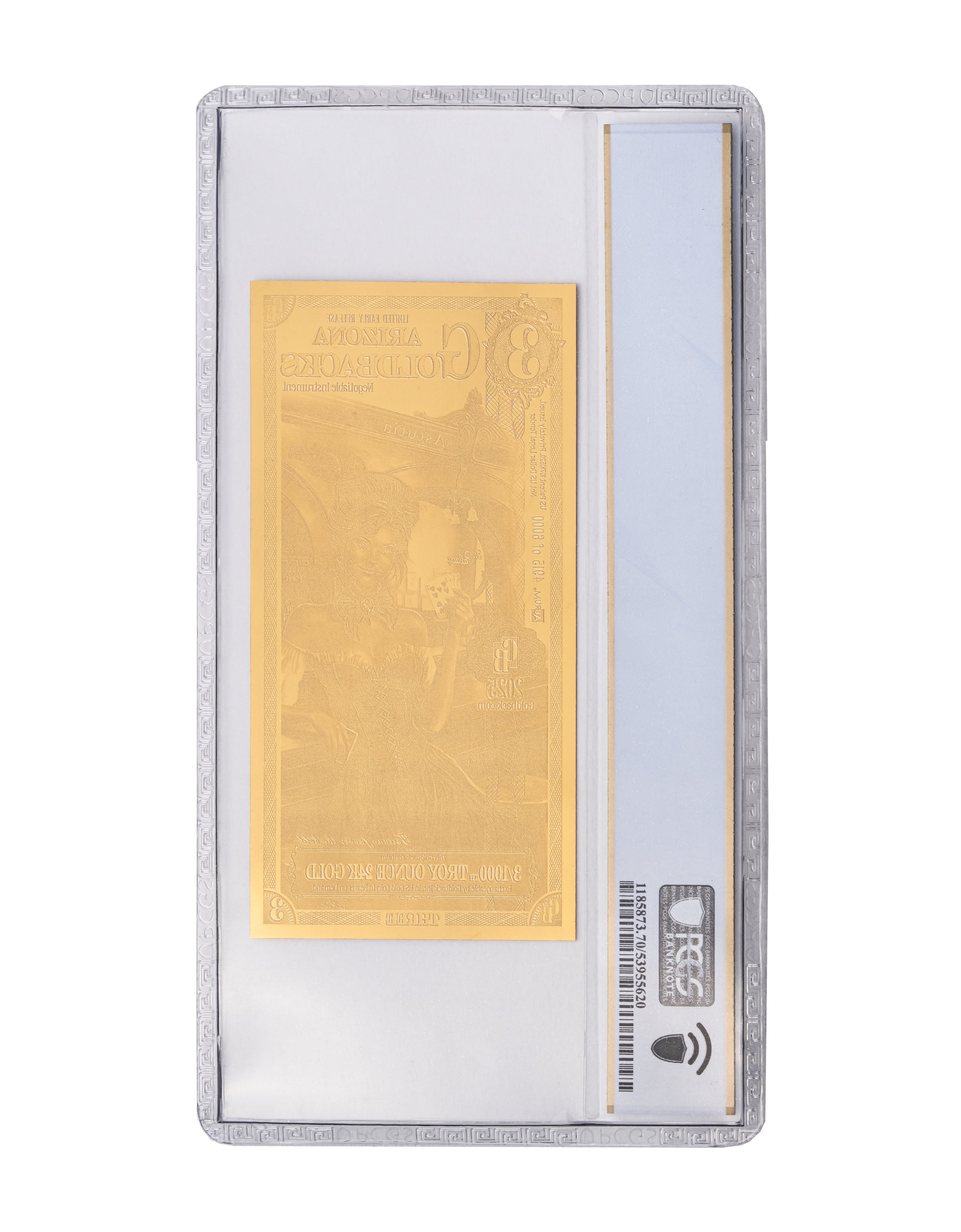 Arizona 3 Goldback Limited Early Release (LER) Graded — back