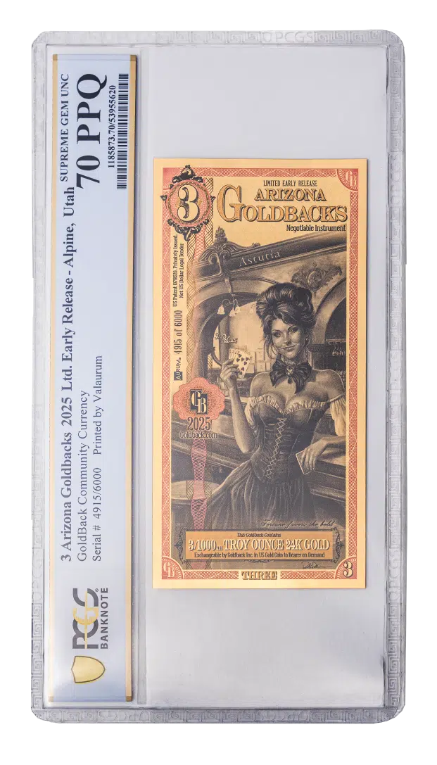 Arizona 3 Goldback (Limited Early Release)