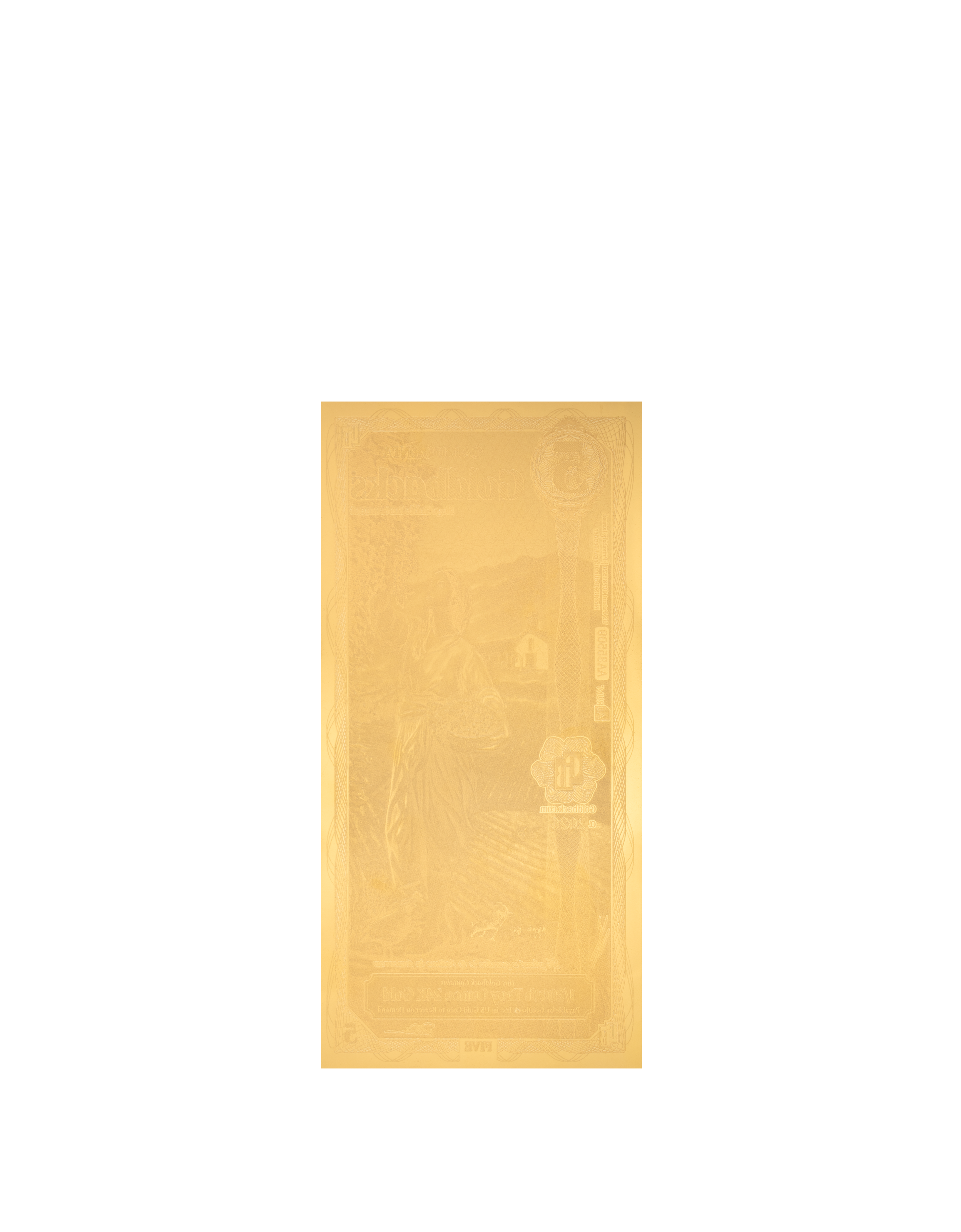 California 5 Goldback — back