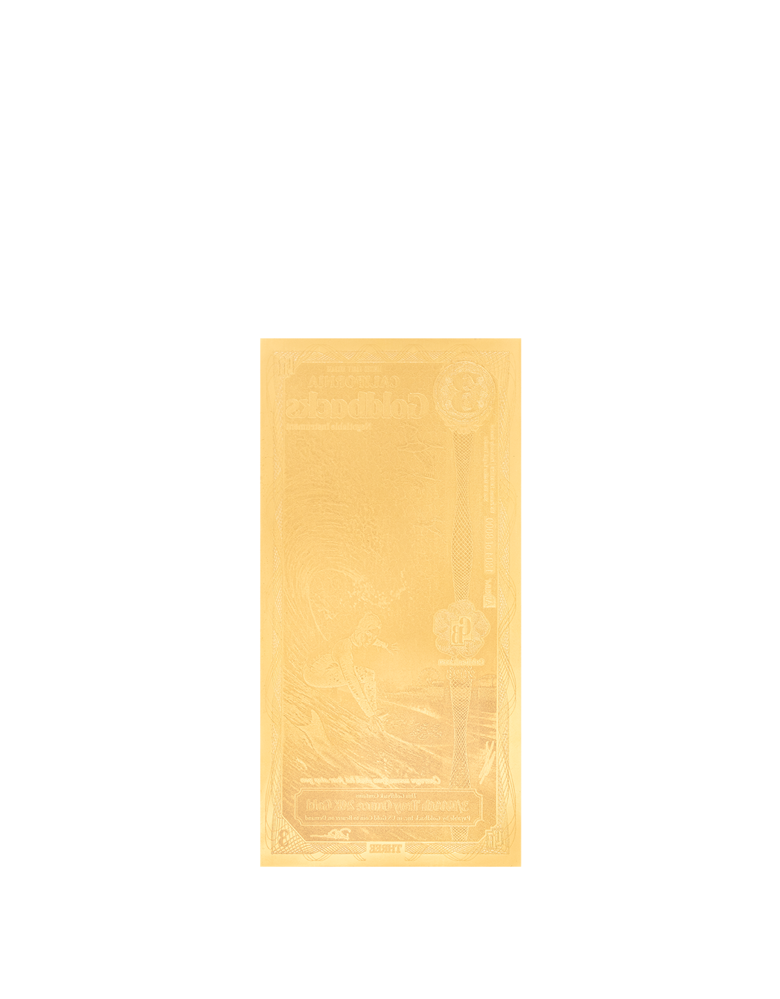 Limited Early Release (LER) California 3 Goldback Graded, 3/1000 troy ounce 24k gold