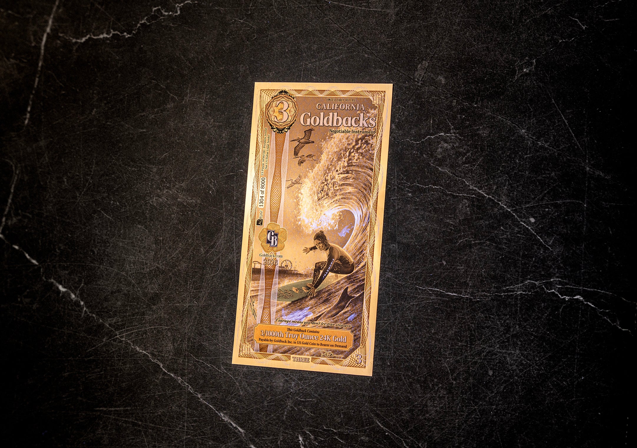 California 3 Goldback Limited Early Release (LER) Graded