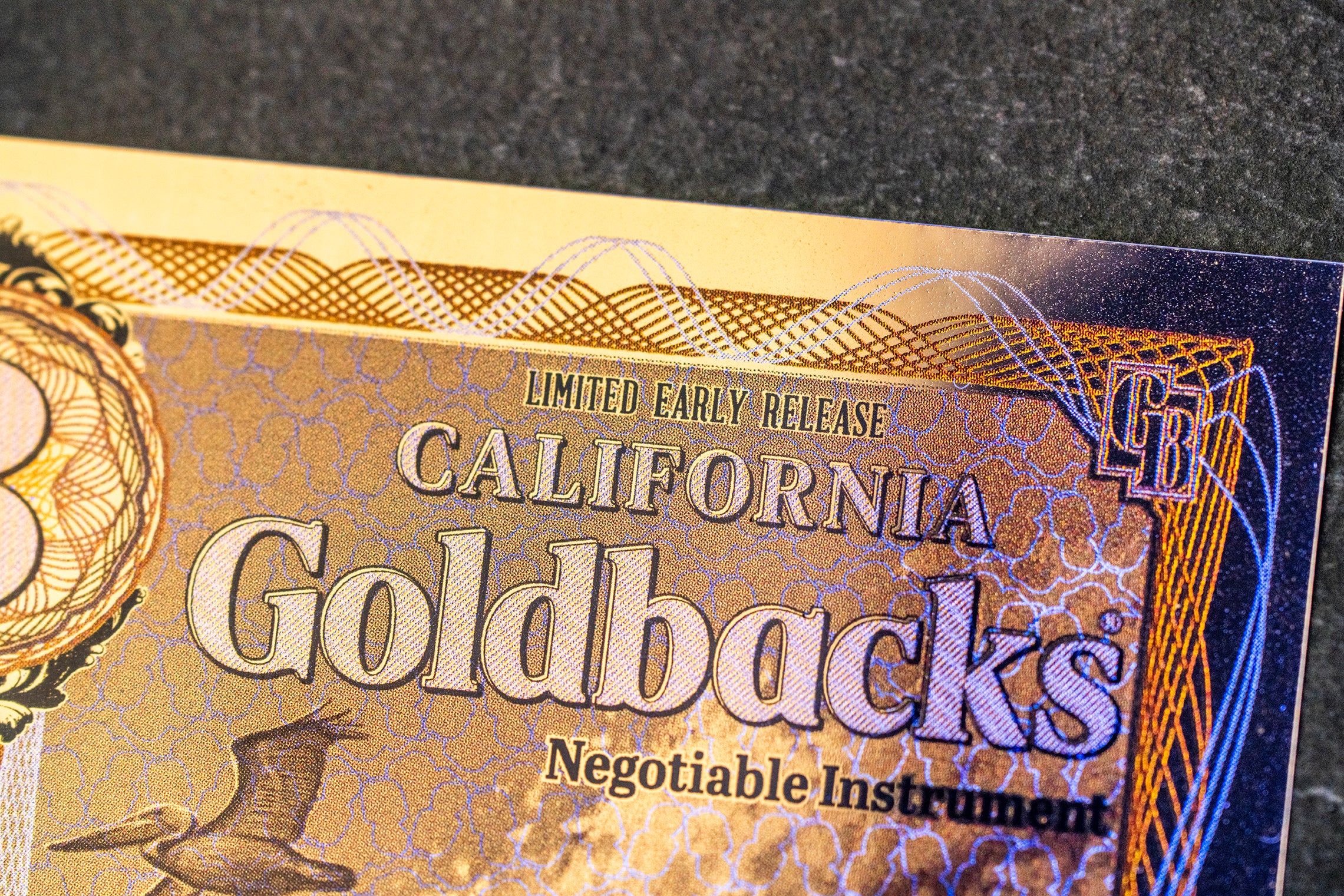 California 3 Goldback Limited Early Release (LER) Graded