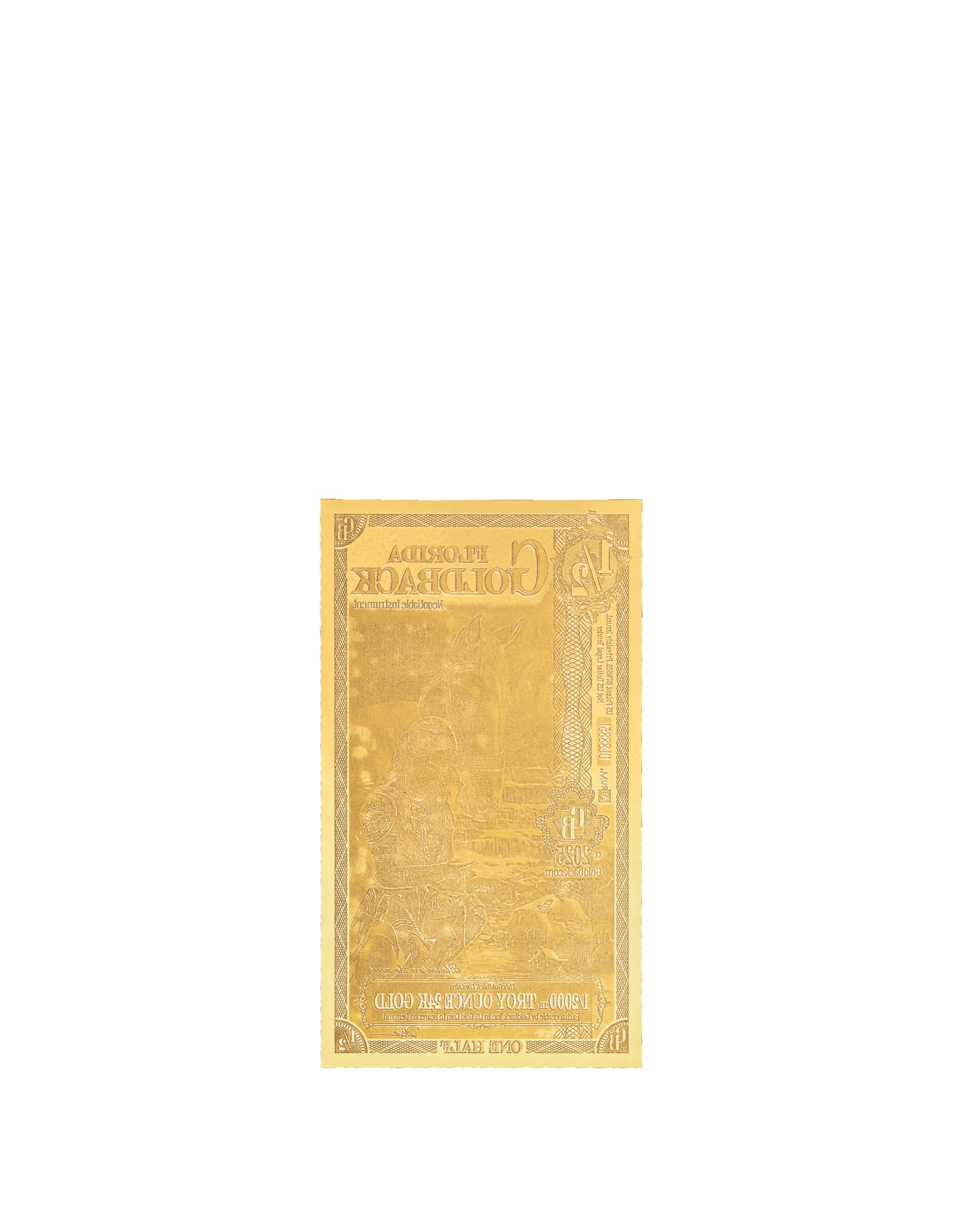 Florida 1/2 Goldback — back