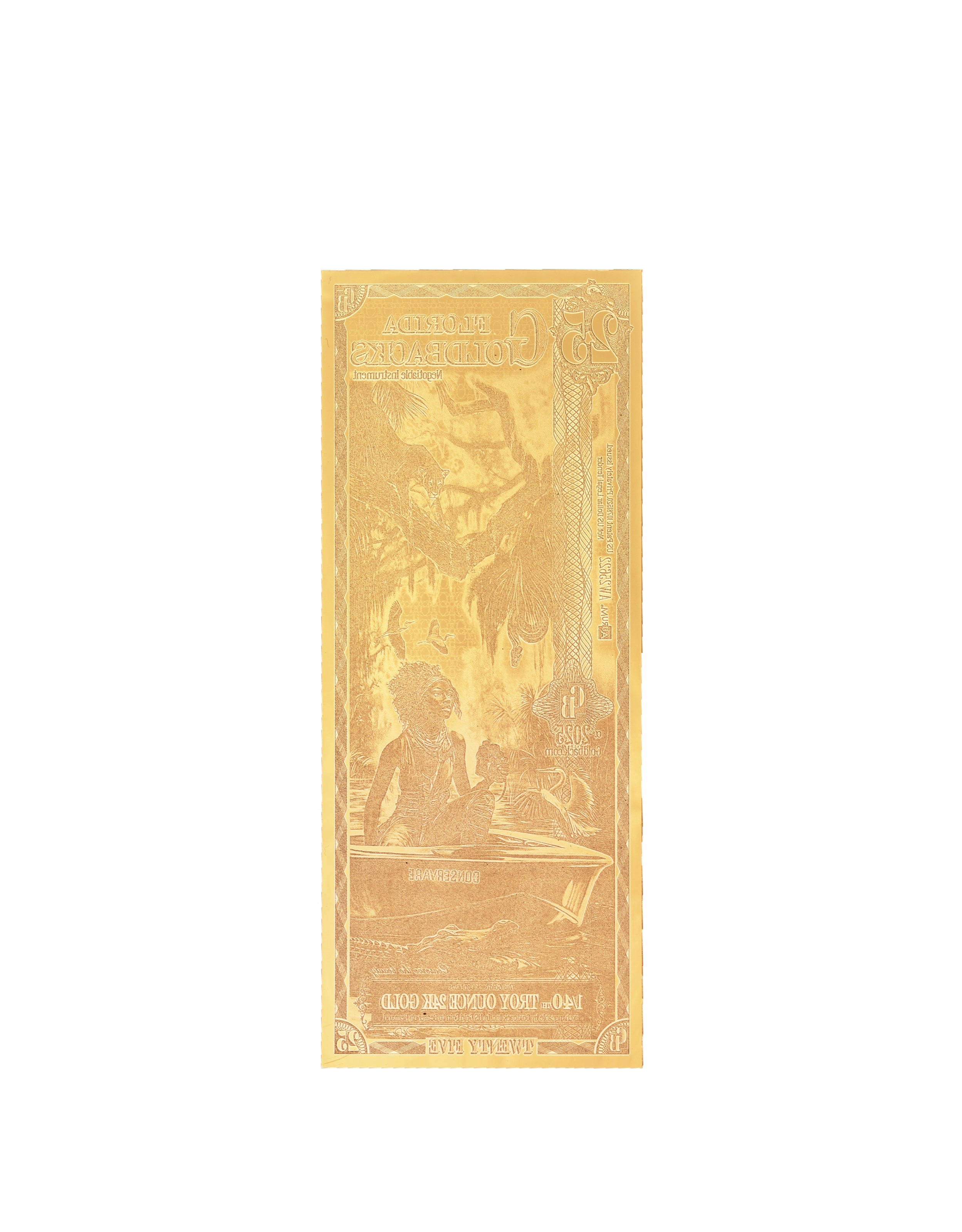 Florida 25 Goldback — back
