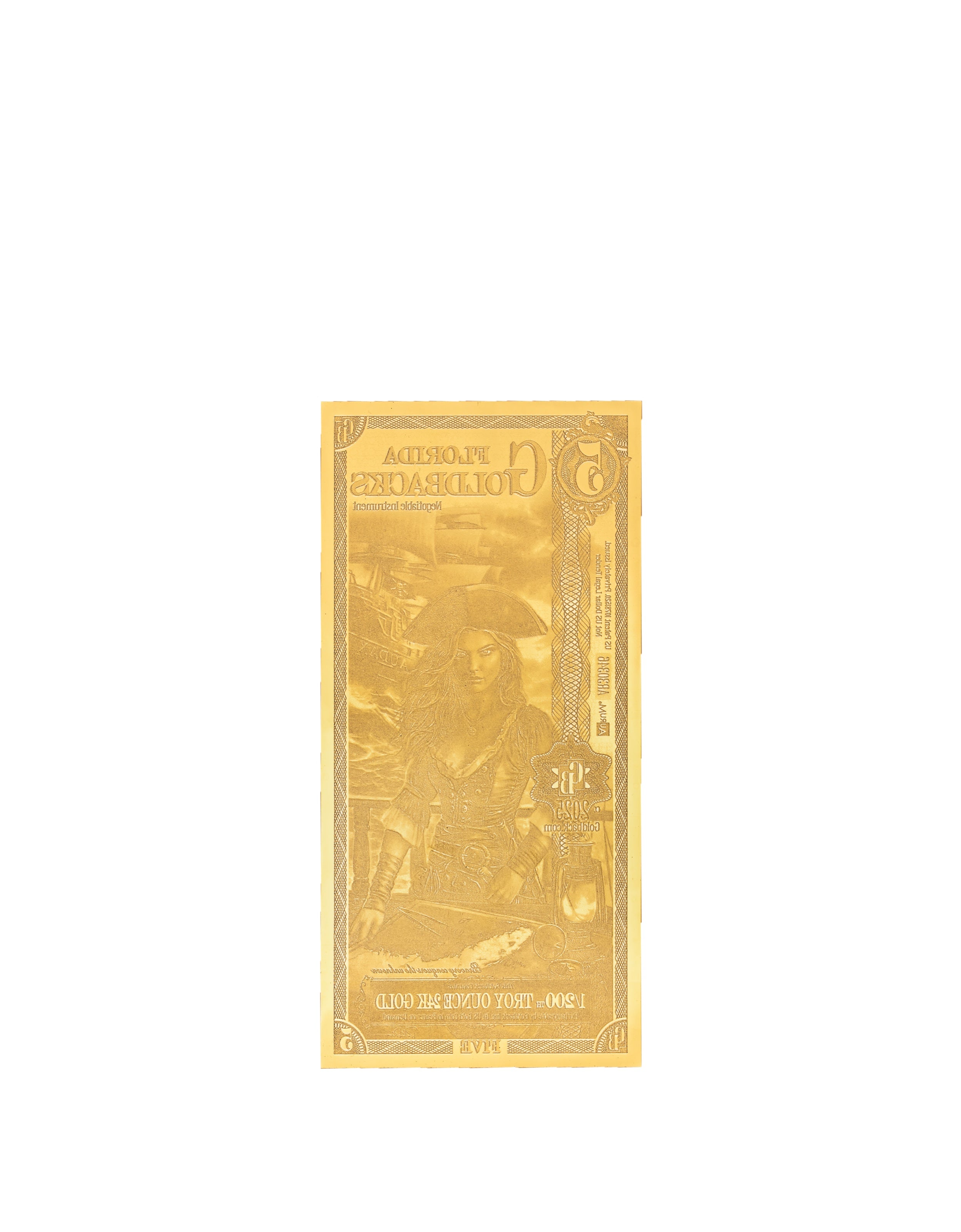 Florida 5 Goldback — back