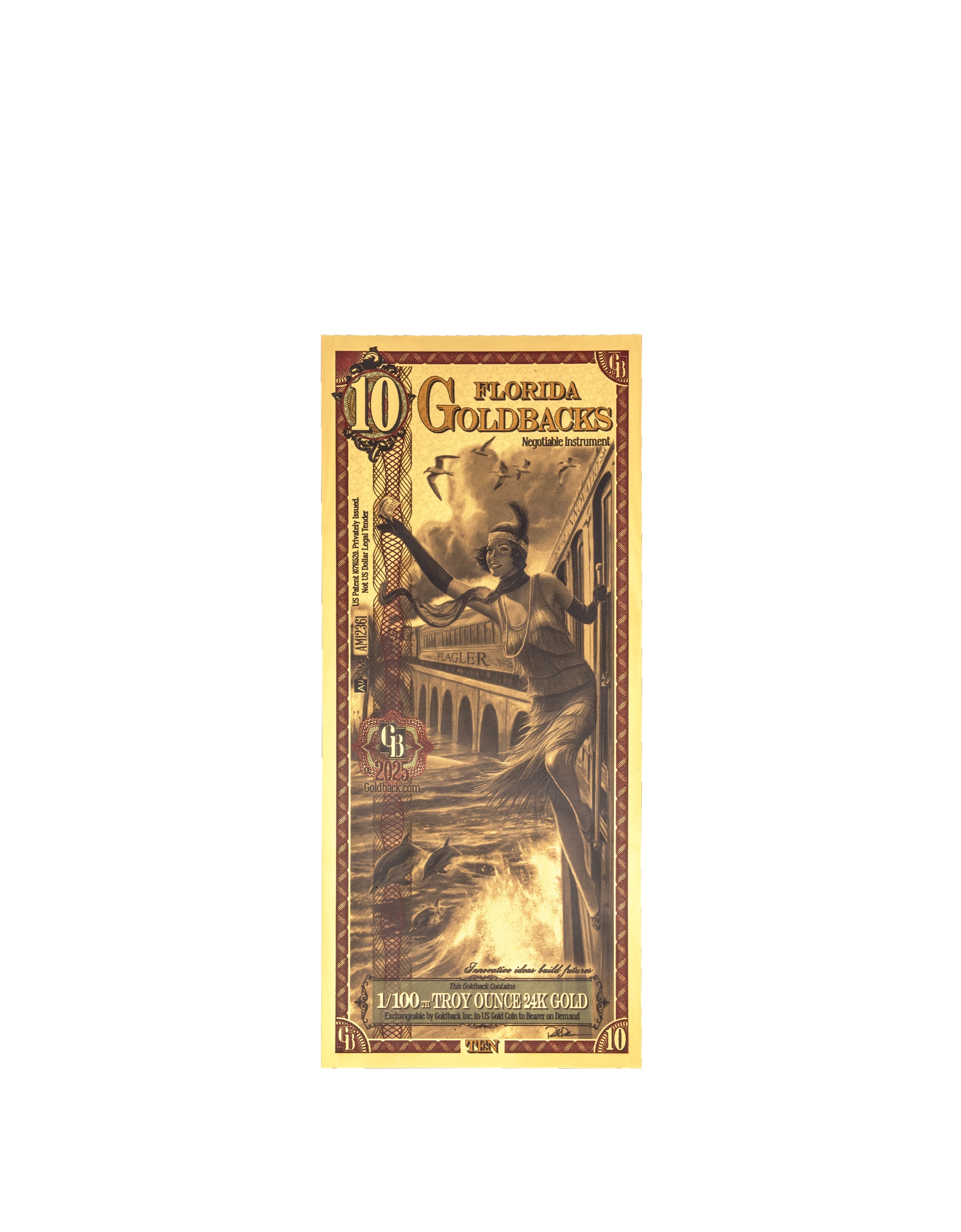 Florida 10 Goldback — front