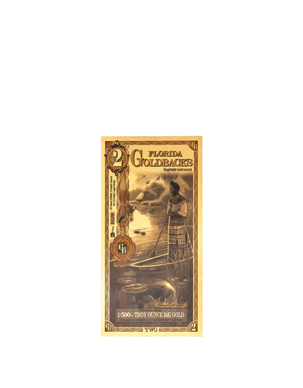 Florida 2 Goldback — front