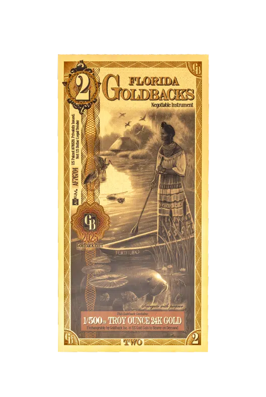 Florida Goldbacks Micro Pack 1/2 ,1, 2, 5 (8.5 Face Value)