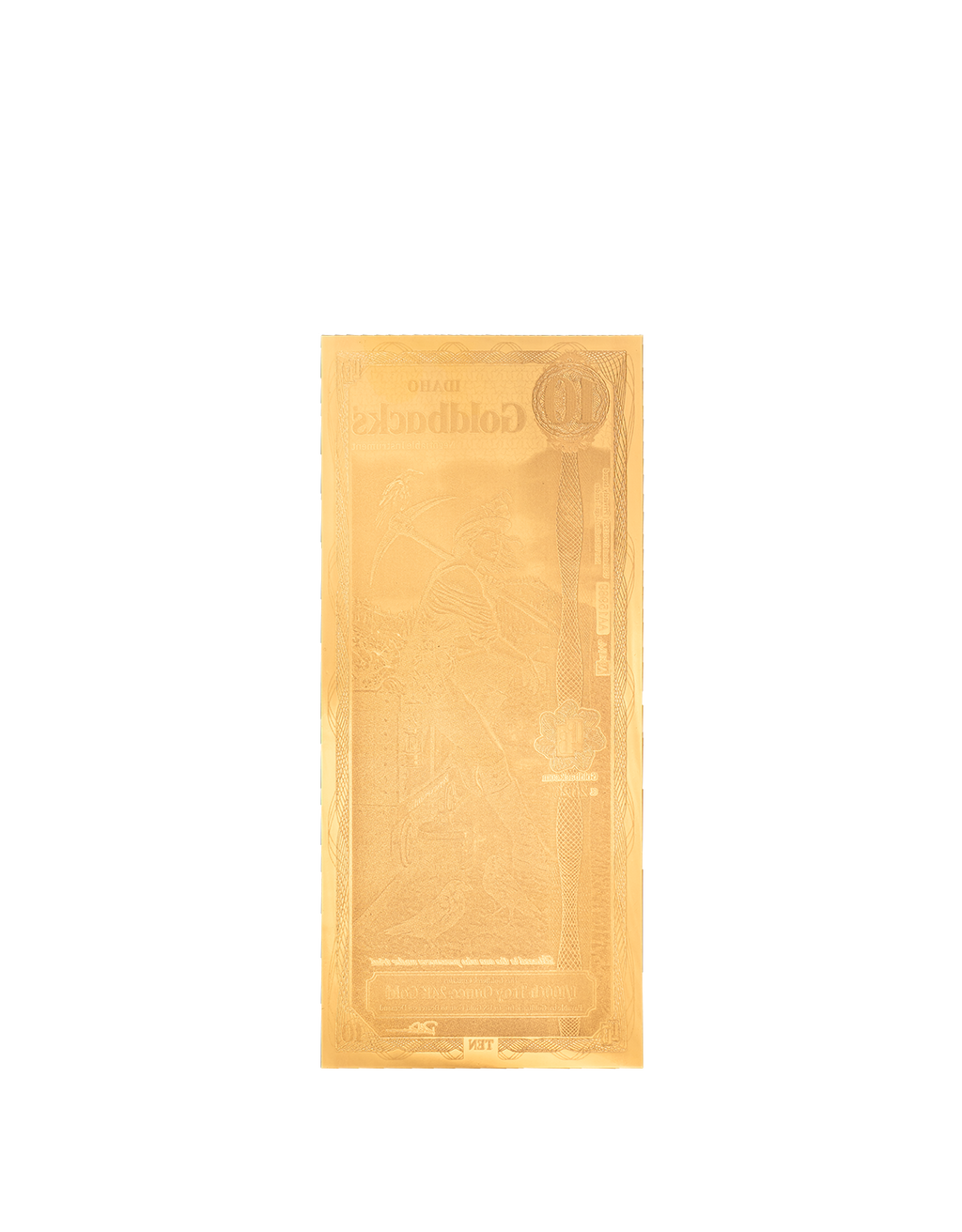 Idaho 10 Goldback, 1/100 troy ounce 24k gold