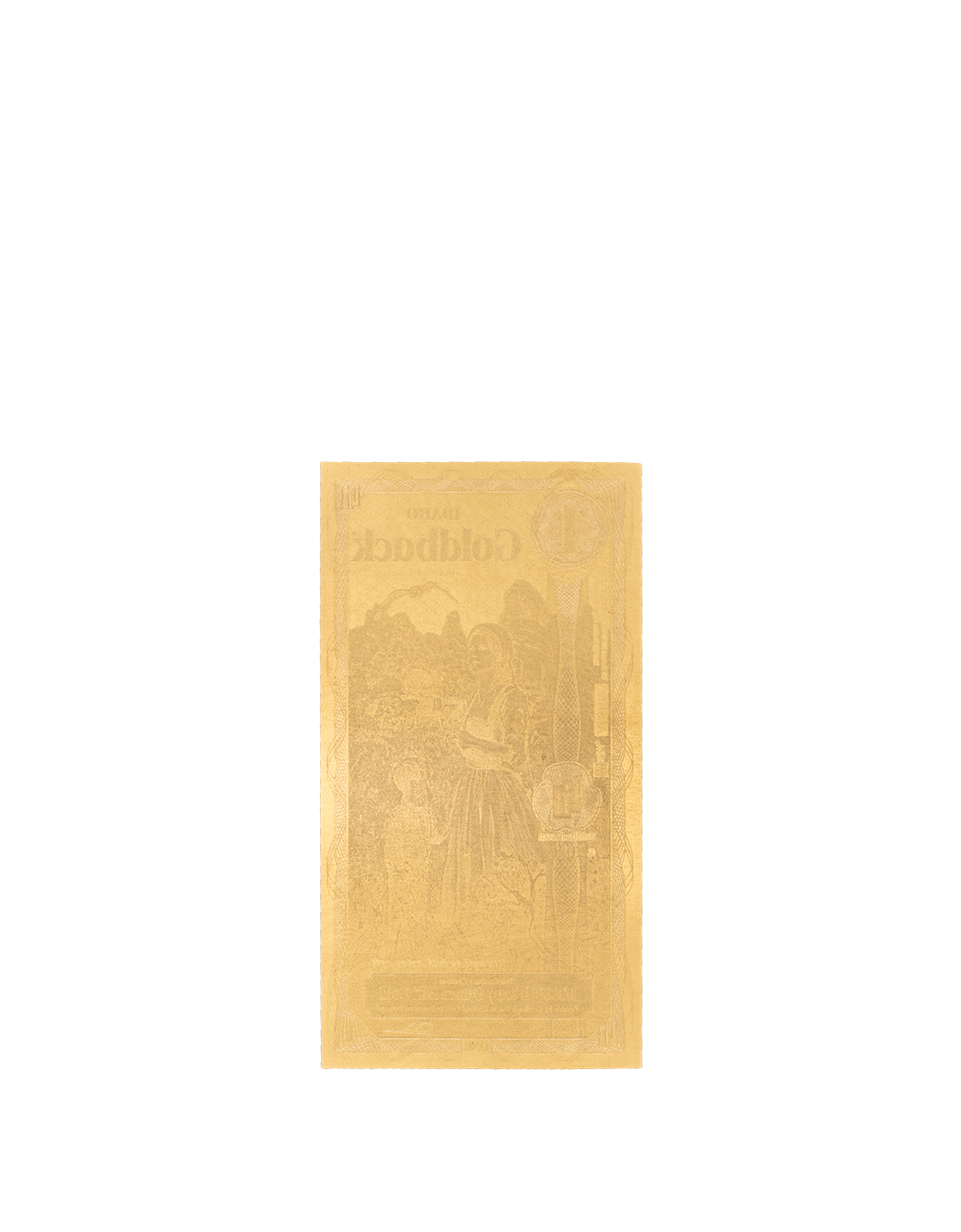 Idaho 1 Goldback, 1/1000 troy ounce 24k gold