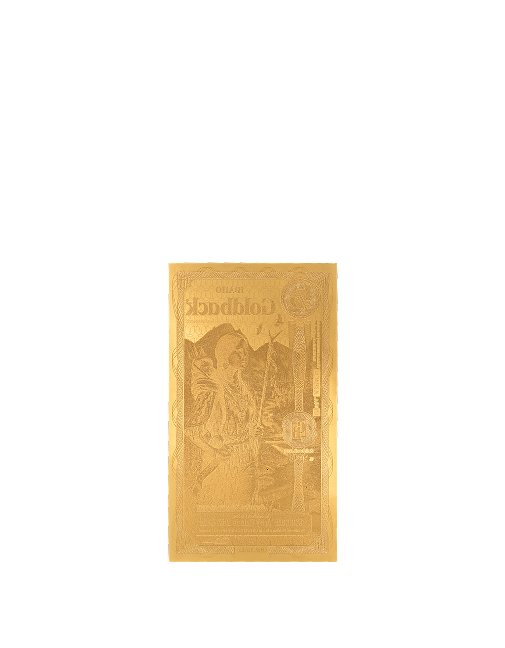 Idaho 1/2 Goldback, 1/2000 troy ounce 24k gold