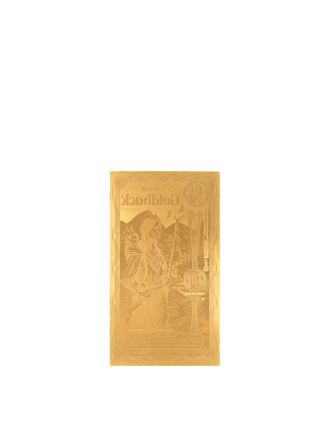 Idaho 1/2 Goldback, 1/2000 troy ounce 24k gold