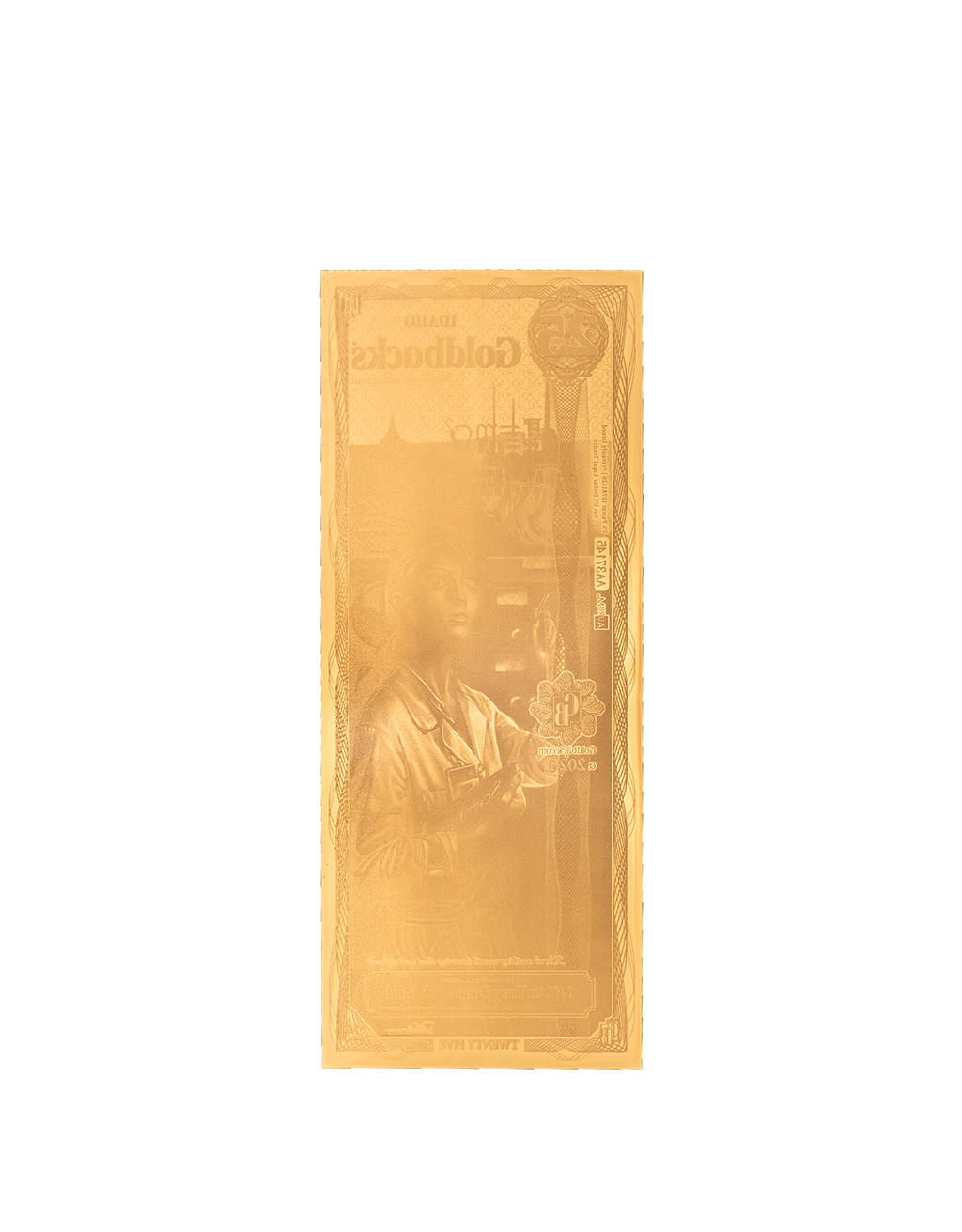 Idaho 25 Goldback, 1/40 troy ounce 24k gold