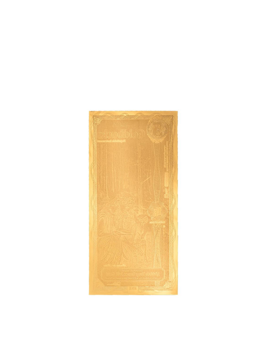 Idaho 5 Goldback, 1/200 troy ounce 24k gold