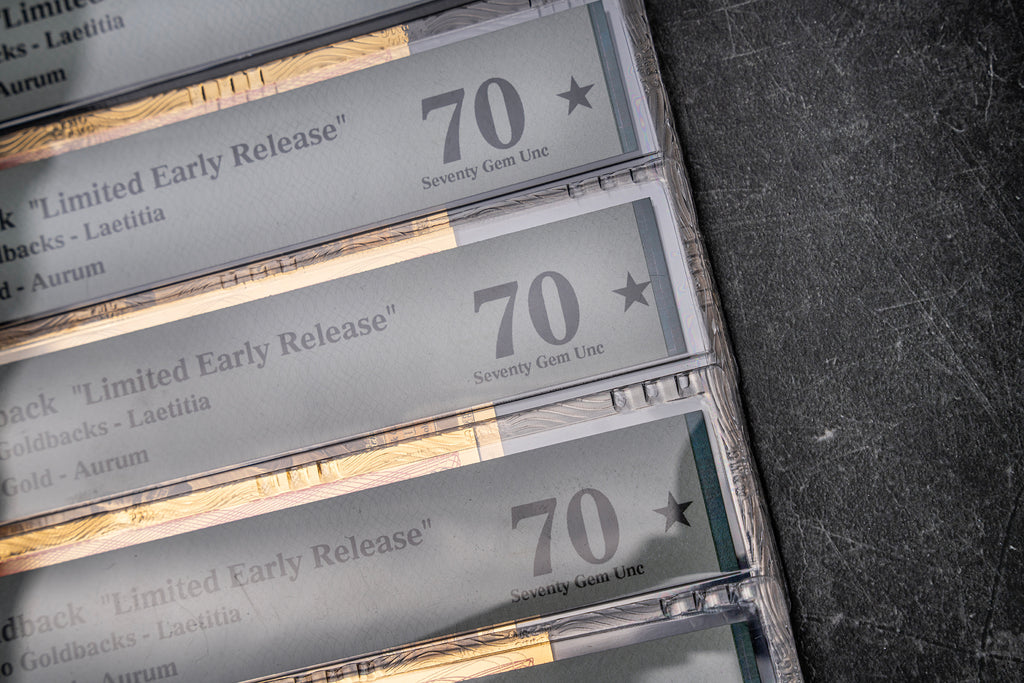Limited Early Release (LER) Idaho 3 Goldback, 3/1000 troy ounce 24k gold