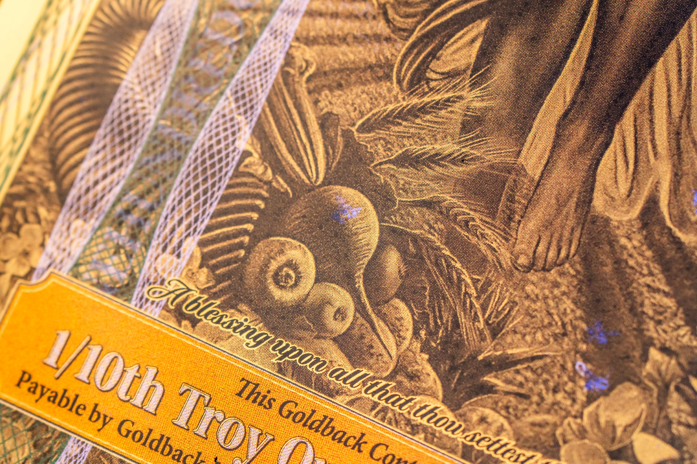 Idaho 100 Goldback, 1/10 troy ounce 24k gold