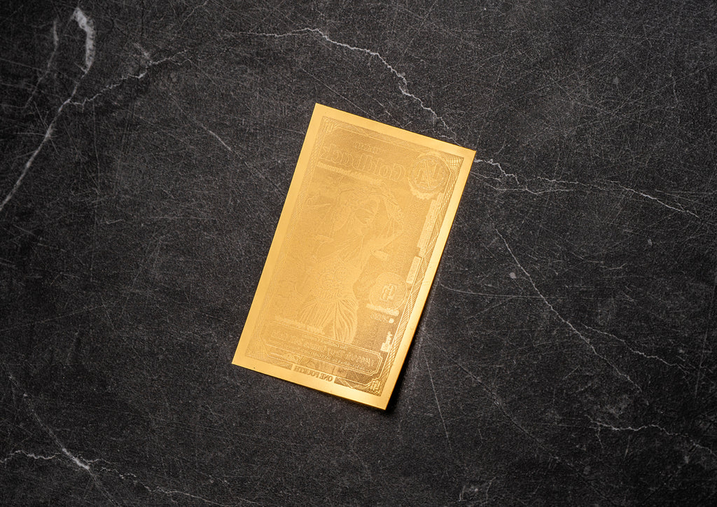 Idaho 1/4 Goldback, 1/4000 troy ounce 24k gold (100 units, 25 face value)