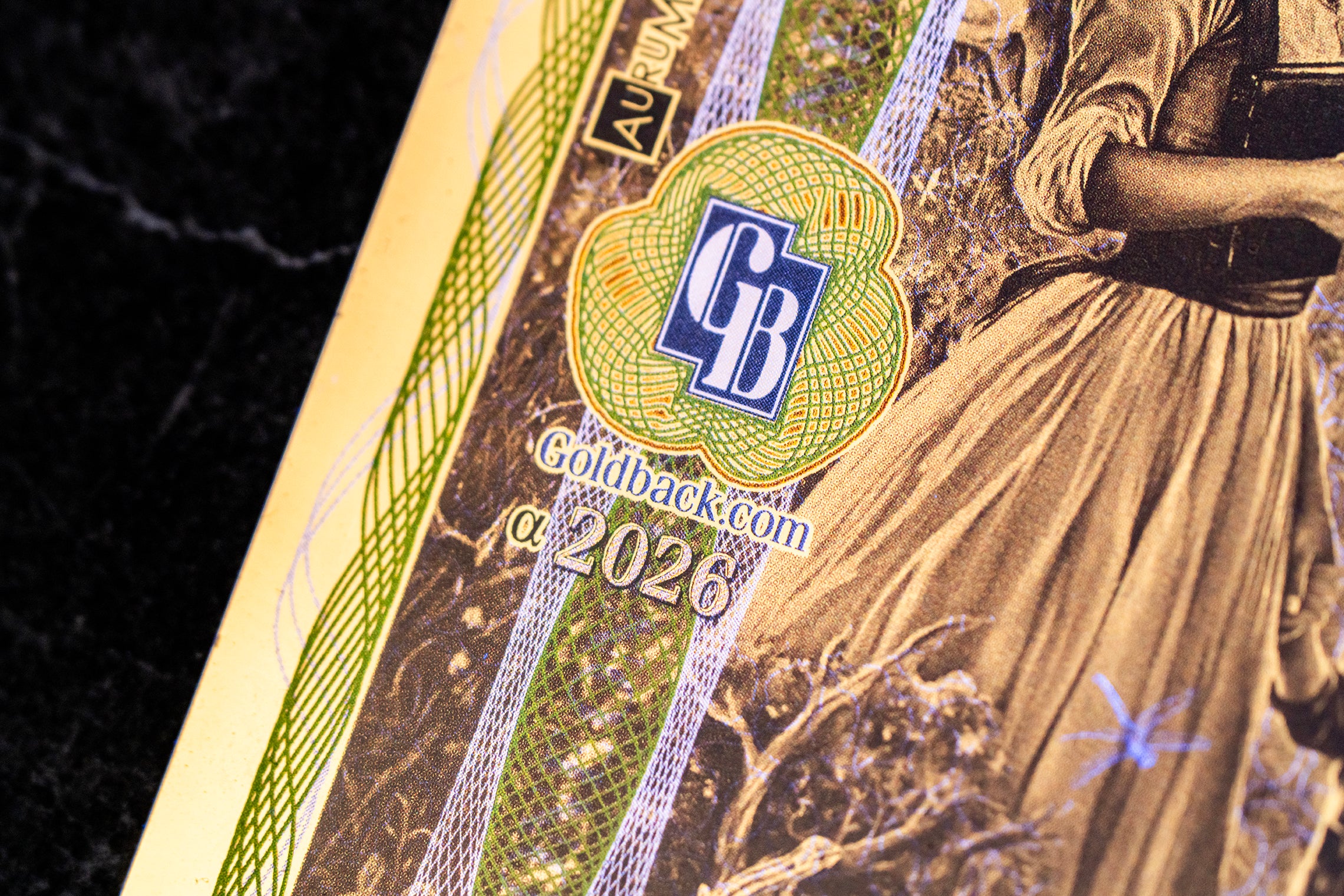 Idaho 1 Goldback, 1/1000 troy ounce 24k gold