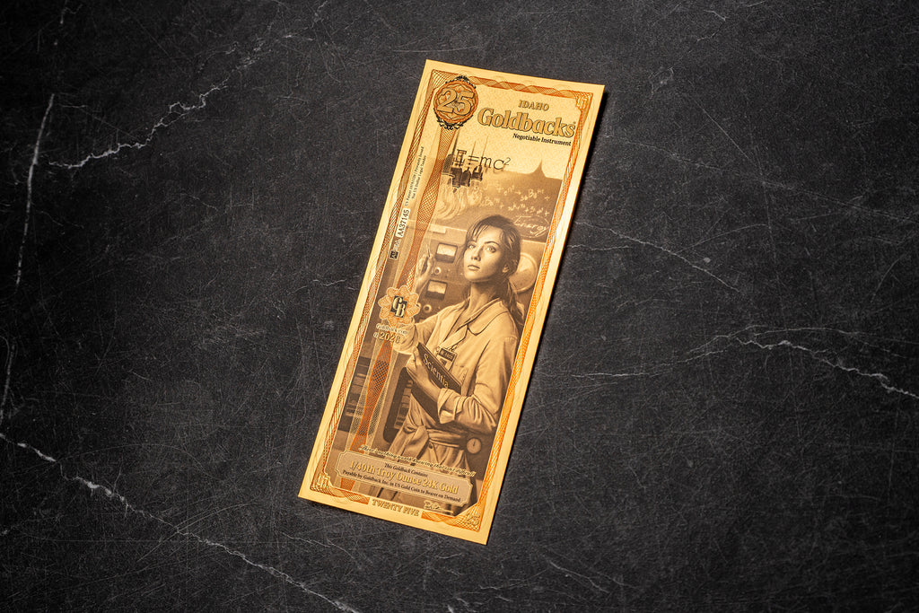 Idaho 25 Goldback, 1/40 troy ounce 24k gold