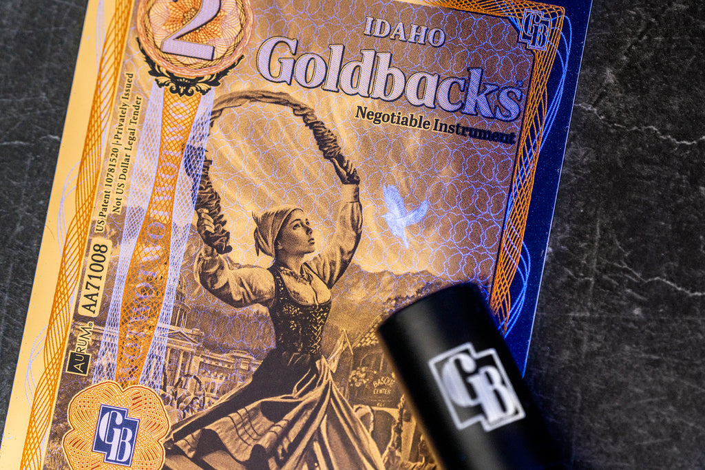 Idaho 2 Goldback, 1/500 troy ounce 24k gold