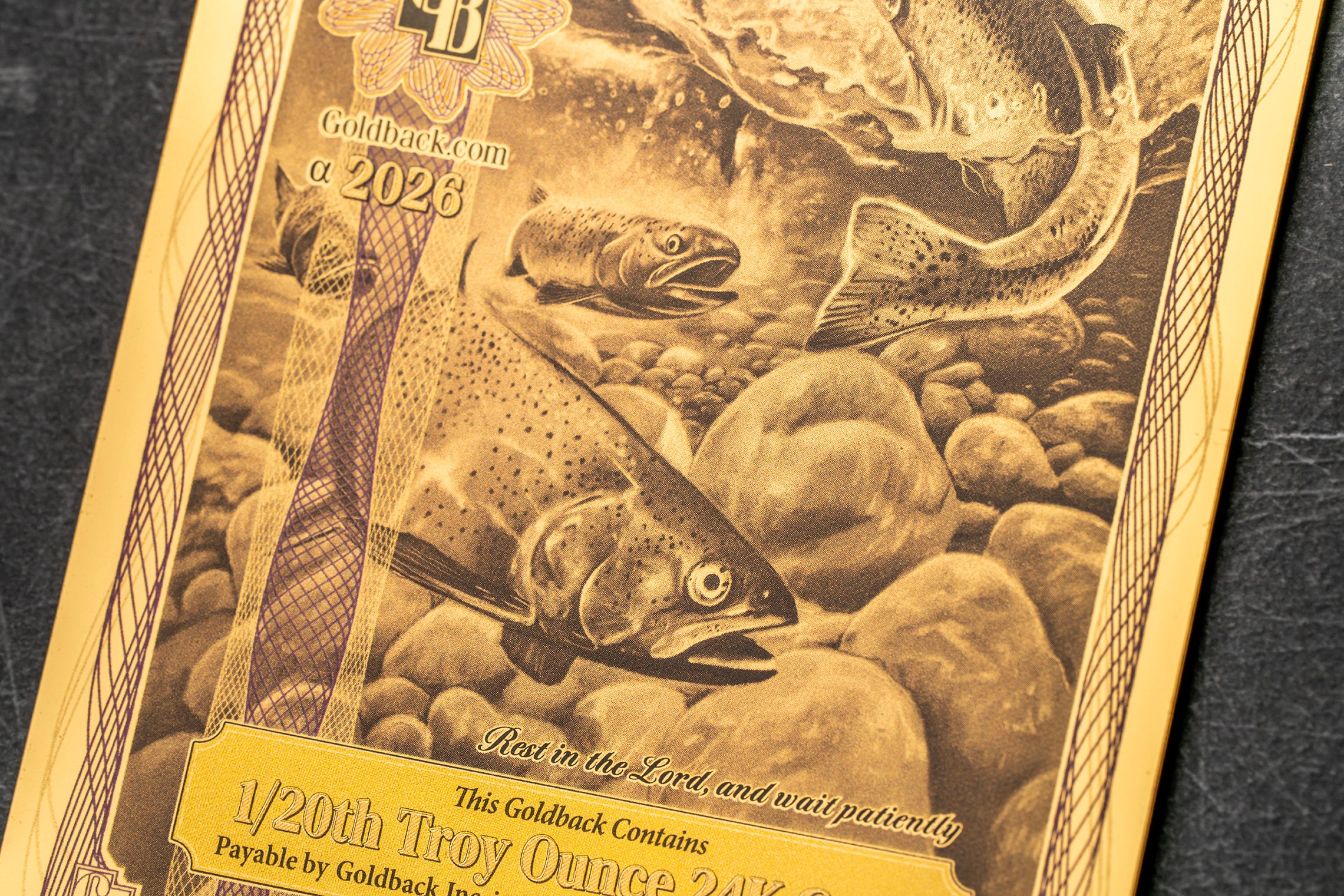 Idaho 50 Goldback, 1/20 troy ounce 24k gold