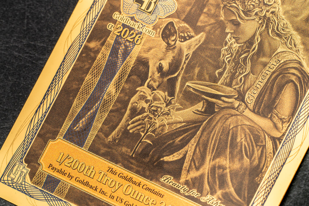 Idaho 5 Goldback, 1/200 troy ounce 24k gold