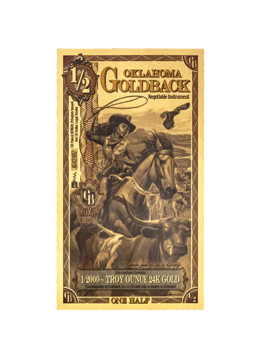 Oklahoma 1/2 Goldback