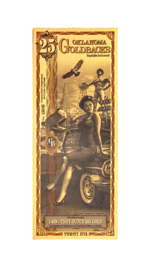 Oklahoma 25 Goldback