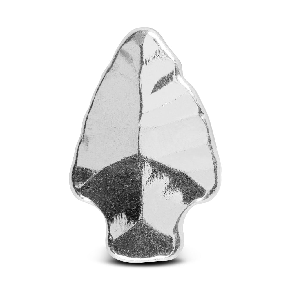 1 oz .999 Fine Silver Arrowhead Monarch Precious Metals 3D Art Bar
