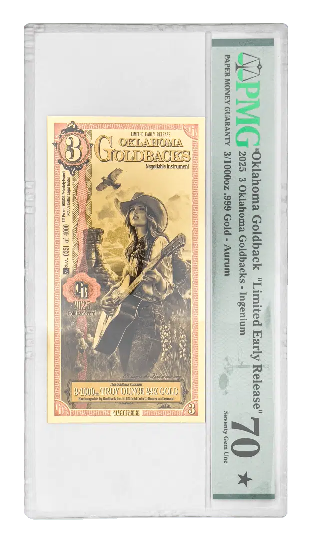 Oklahoma 3 Goldback (Limited Edition)