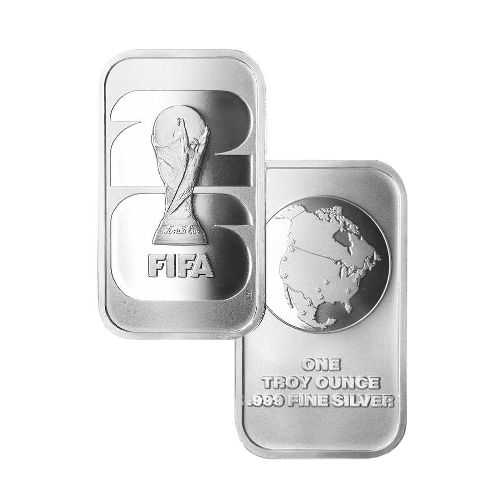 1 oz FIFA World Cup 2026 Silver Bar Reverse