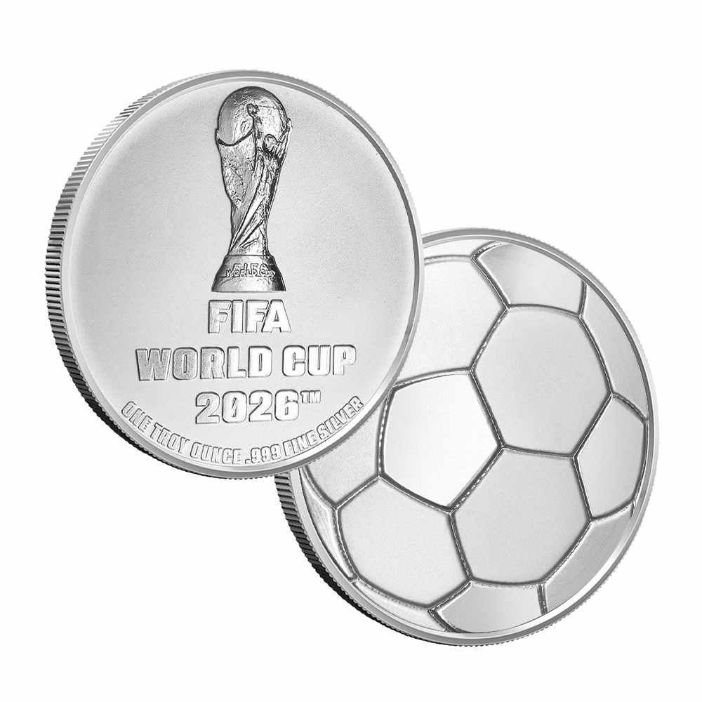 1 oz FIFA World Cup 2026 Silver Round Obverse